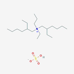 molecular formula C21H47NO4S B12685449 Ethyl ethylbis(2-ethylhexyl)methylammonium sulphate CAS No. 94277-40-4