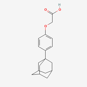 molecular formula C18H22O3 B1268545 [4-(1-Adamantyl)phenoxy]acetic acid CAS No. 52804-26-9
