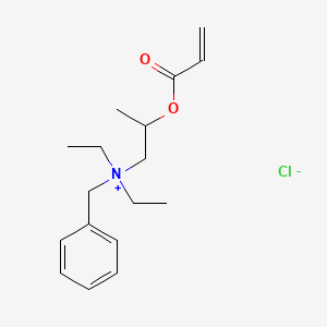 molecular formula C17H26ClNO2 B12685450 Benzyldiethyl(2-((1-oxoallyl)oxy)propyl)ammonium chloride CAS No. 93893-81-3