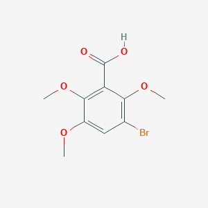 molecular formula C10H11BrO5 B1268548 3-溴-2,5,6-三甲氧基苯甲酸 CAS No. 101460-22-4