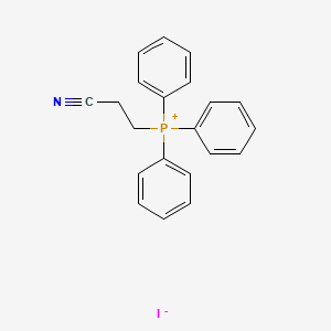 molecular formula C21H19INP B12685522 (2-Cyanoethyl)triphenylphosphonium iodide CAS No. 51353-40-3