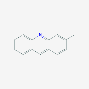 molecular formula C14H11N B12685557 3-Methylacridine CAS No. 4740-12-9