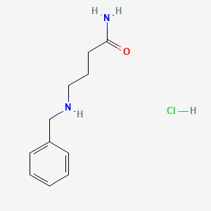 molecular formula C11H17ClN2O B12685563 4-[(Benzyl)amino]butyramide monohydrochloride CAS No. 79430-84-5