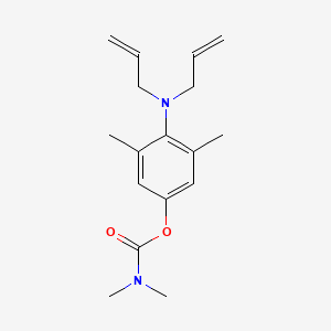molecular formula C17H24N2O2 B12685579 4-(Diallylamino)-3,5-dimethylphenyl dimethylcarbamate CAS No. 71735-25-6