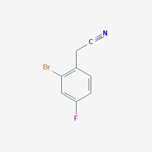 molecular formula C8H5BrFN B1268558 2-(2-Bromo-4-fluorophenyl)acetonitrile CAS No. 61150-58-1