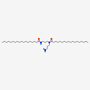 molecular formula C42H85N3O2 B12685592 N-(3-Aminopropyl)stearamide, N-(3-(stearoylamino)propyl) derivative CAS No. 89394-72-9
