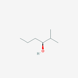 molecular formula C7H16O B12685593 2-Methyl-3-hexanol, (3S)- CAS No. 61184-92-7