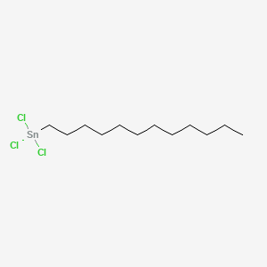 molecular formula C12H25Cl3Sn B12685598 Trichlorododecylstannane CAS No. 51375-45-2