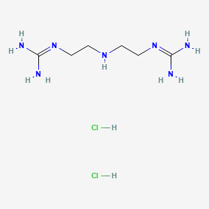 molecular formula C6H19Cl2N7 B12685624 N,N'''-(Iminodiethylene)bisguanidine dihydrochloride CAS No. 68027-20-3