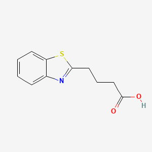 molecular formula C11H11NO2S B1268565 4-Benzothiazol-2-yl-butyric acid CAS No. 41387-91-1