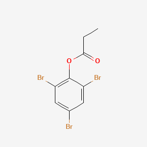 molecular formula C9H7Br3O2 B12685696 2,4,6-Tribromophenyl propionate CAS No. 76461-14-8