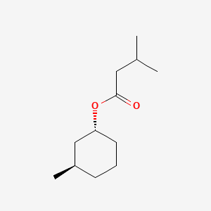 molecular formula C12H22O2 B12685746 (+)-(1alpha,2beta,5beta)-2-(Isopropyl)-5-methylcyclohexyl acetate CAS No. 79199-84-1