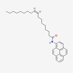 molecular formula C34H43NO B12685772 (Z)-N-Pyren-1-yl-9-octadecenamide CAS No. 70283-04-4