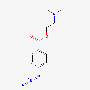 molecular formula C11H14N4O2 B12685793 2-(Dimethylamino)ethyl 4-azidobenzoate CAS No. 84389-35-5
