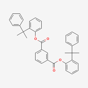 molecular formula C38H34O4 B12685802 Bis((1-methyl-1-phenylethyl)phenyl) isophthalate CAS No. 93951-36-1