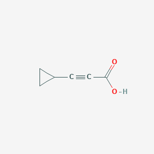 molecular formula C6H6O2 B1268593 3-环丙基丙-2-炔酸 CAS No. 7358-93-2