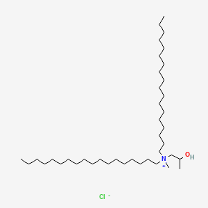 molecular formula C40H84ClNO B12685986 (2-Hydroxypropyl)methyldioctadecylammonium chloride CAS No. 94278-98-5