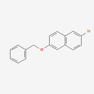 molecular formula C17H13BrO B1268600 2-苄氧基-6-溴萘 CAS No. 2234-45-9