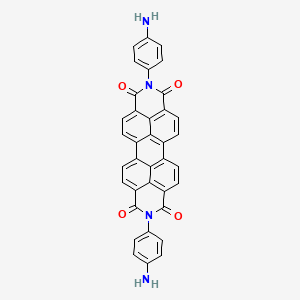 molecular formula C36H20N4O4 B12686004 7,18-bis(4-aminophenyl)-7,18-diazaheptacyclo[14.6.2.22,5.03,12.04,9.013,23.020,24]hexacosa-1(23),2,4,9,11,13,15,20(24),21,25-decaene-6,8,17,19-tetrone CAS No. 32283-91-3