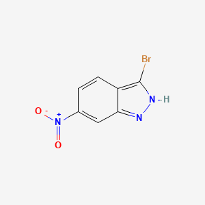 molecular formula C7H4BrN3O2 B1268602 3-bromo-6-nitro-1H-indazole CAS No. 70315-68-3
