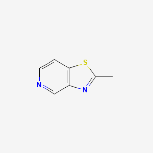 molecular formula C7H6N2S B1268604 2-Methyl-[1,3]thiazolo[4,5-c]pyridine CAS No. 89786-57-2