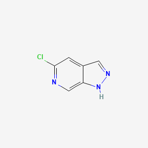 molecular formula C6H4ClN3 B1268605 5-chloro-1H-pyrazolo[3,4-c]pyridine CAS No. 76006-08-1