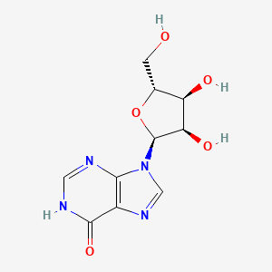 molecular formula C10H12N4O5 B12686061 Alpha-inosine CAS No. 38183-47-0