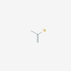 molecular formula C3H5Si B12686075 Silane, (1-methylethenyl)- CAS No. 18191-61-2