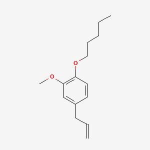 molecular formula C15H22O2 B12686127 5-Allyl-2-(pentyloxy)anisole CAS No. 94291-83-5