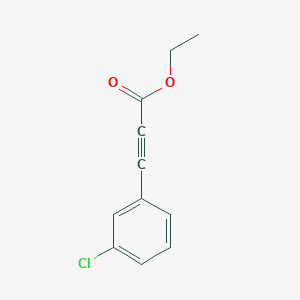 molecular formula C11H9ClO2 B1268613 Ethyl 3-(3-chlorophenyl)prop-2-ynoate CAS No. 58686-68-3