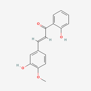 molecular formula C16H14O4 B12686136 2',3-Dihydroxy-4-methoxychalcone CAS No. 1621-66-5