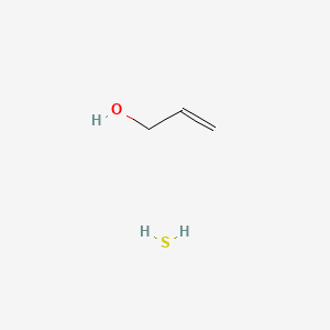 molecular formula C3H8OS B12686155 Prop-2-en-1-ol;sulfane 