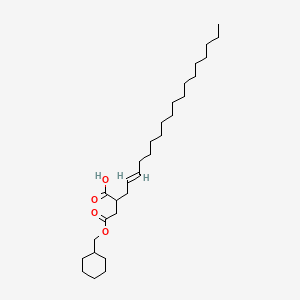 molecular formula C29H52O4 B12686182 (Cyclohexylmethyl) hydrogen 2-octadecenylsuccinate CAS No. 93882-65-6