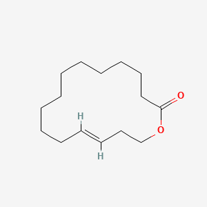 molecular formula C15H26O2 B12686195 Oxacyclohexadec-13-en-2-one, (13E)- CAS No. 99219-32-6