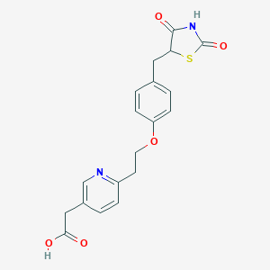 molecular formula C19H18N2O5S B126862 Carboxy Pioglitazone (M-V) CAS No. 146062-48-8