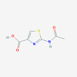 molecular formula C6H6N2O3S B1268622 2-Acetamido-1,3-thiazole-4-carboxylic acid CAS No. 50602-38-5