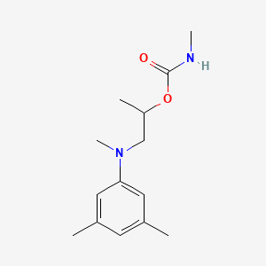 molecular formula C14H22N2O2 B12686225 2-(3,5-Xylylmethylamino)-1-methylethyl methylcarbamate CAS No. 72058-16-3