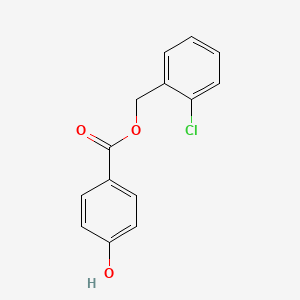 molecular formula C14H11ClO3 B12686262 (2-Chlorophenyl)methyl 4-hydroxybenzoate CAS No. 85392-27-4