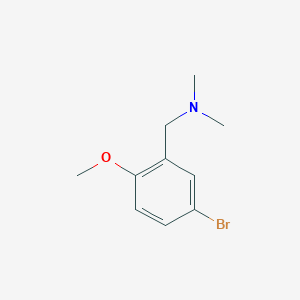 molecular formula C10H14BrNO B1268627 1-(5-Bromo-2-methoxyphenyl)-n,n-dimethylmethanamine CAS No. 7078-90-2