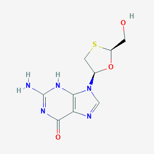 molecular formula C9H11N5O3S B126863 OxathiolanG-(-)-beta CAS No. 149819-75-0