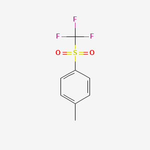molecular formula C8H7F3O2S B1268630 1-Methyl-4-(trifluoromethylsulfonyl)benzene CAS No. 383-10-8