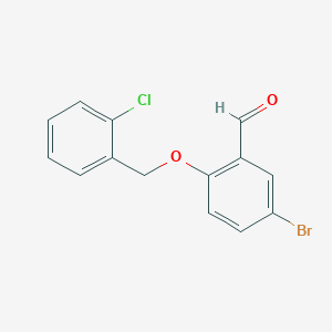 5-Bromo-2-[(2-chlorobenzyl)oxy]benzaldehyde