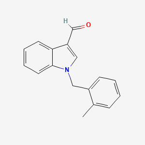 molecular formula C17H15NO B1268637 1-(2-methylbenzyl)-1H-indole-3-carbaldehyde CAS No. 428495-34-5