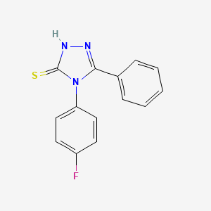 4-(4-Fluorophenyl)-5-phenyl-4H-1,2,4-triazol-3-ylhydrosulfide