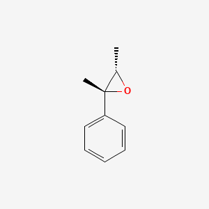 molecular formula C10H12O B12686392 cis-2,3-Dimethyl-2-phenyloxirane CAS No. 7443-58-5