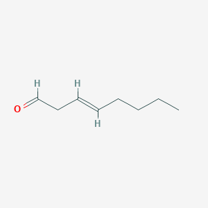 molecular formula C8H14O B12686514 3-Octenal CAS No. 76595-71-6