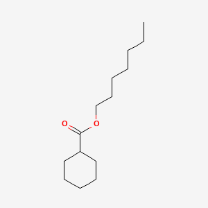 molecular formula C14H26O2 B12686552 Heptyl cyclohexanecarboxylate CAS No. 92319-47-6