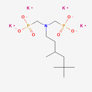 molecular formula C11H23K4NO6P2 B12686572 Tetrapotassium (((3,5,5-trimethylhexyl)imino)bis(methylene))diphosphonate CAS No. 94230-71-4