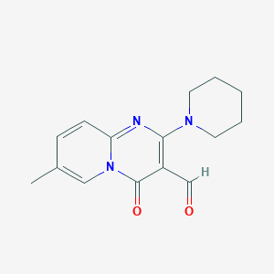 7-Methyl-4-oxo-2-piperidin-1-yl-4H-pyrido[1,2-a]pyrimidine-3-carbaldehyde