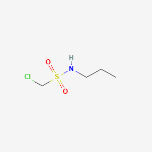 molecular formula C4H10ClNO2S B12686603 1-Chloro-N-propylmethanesulfonamide CAS No. 51821-36-4